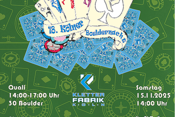 18. Bouldernacht – Kletterfabrik Köln
