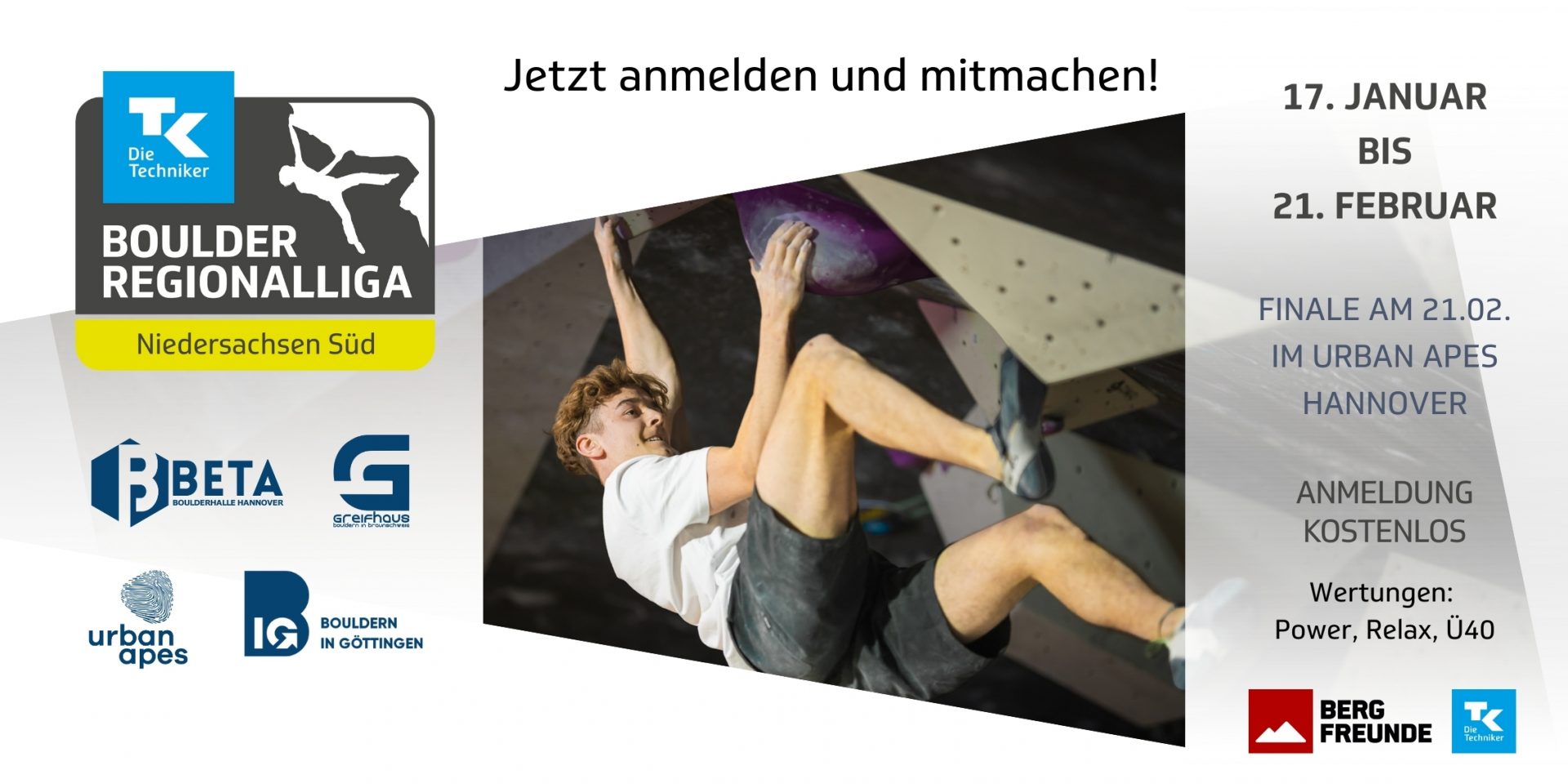 Techniker Boulderliga Niedersachsen Süd 2026
